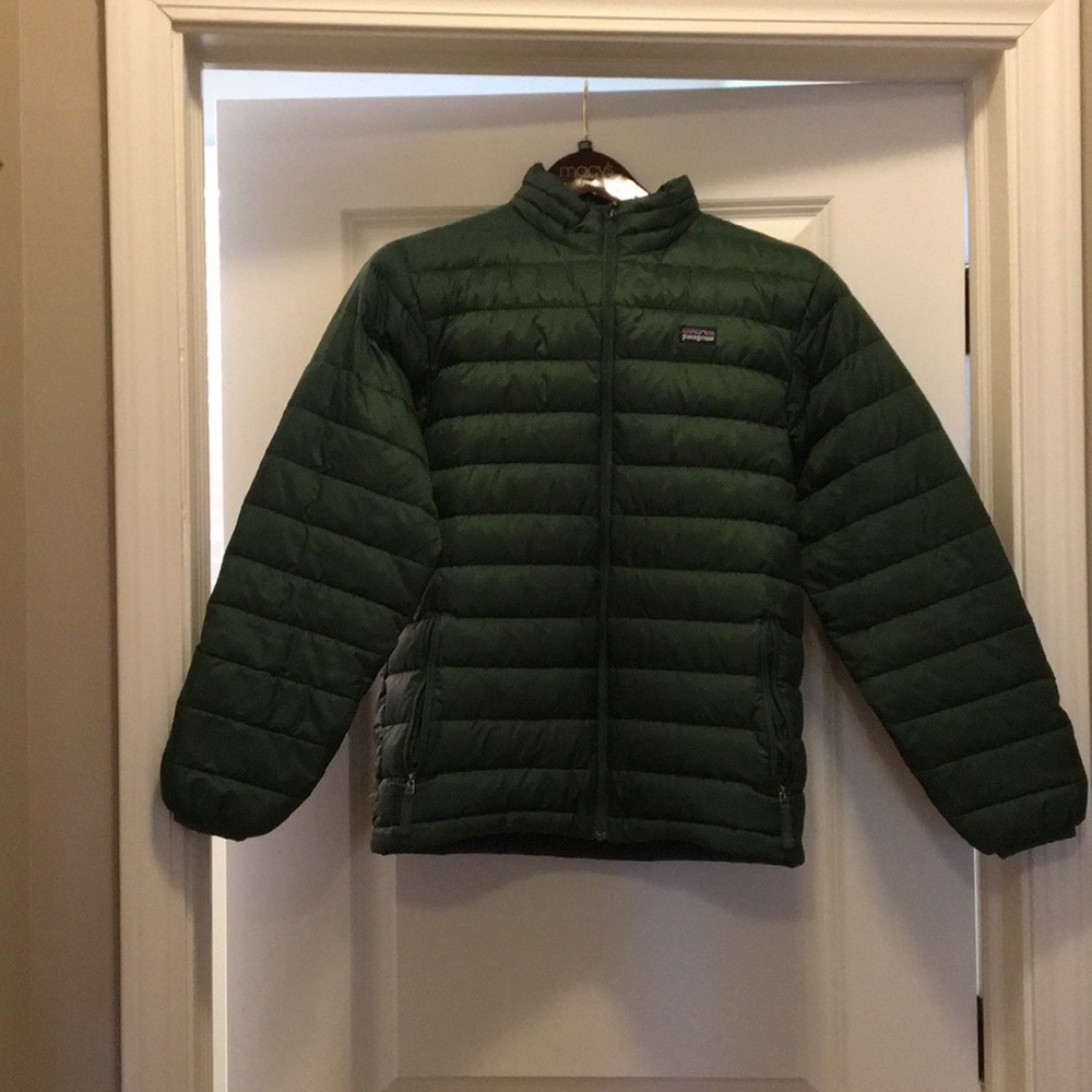 Green Patagonia Down Jacket Boys XL 14